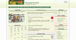 Desktop Screenshot of guyana-cricket.com