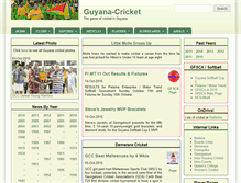 Tablet Screenshot of guyana-cricket.com
